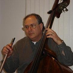 Bob Tafffet with his upright bass