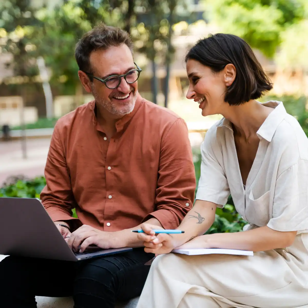 man-and-woman-talking